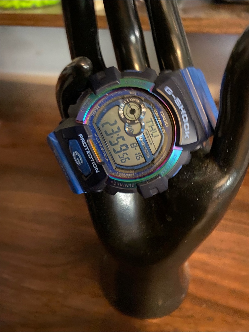 Casio G-Shock Blue Iridescent Digital Sports Watch - Picture 2 of 4